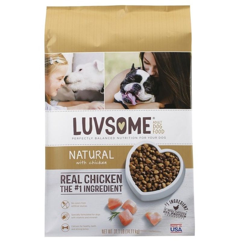 Luvsome Natural Real Chicken Adult Dog Food (31.1 lb) Instacart