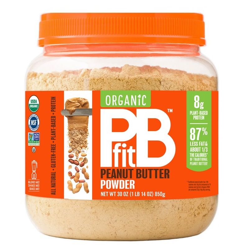 PBfit AllNatural Organic Peanut Butter Powder (30 oz) Instacart