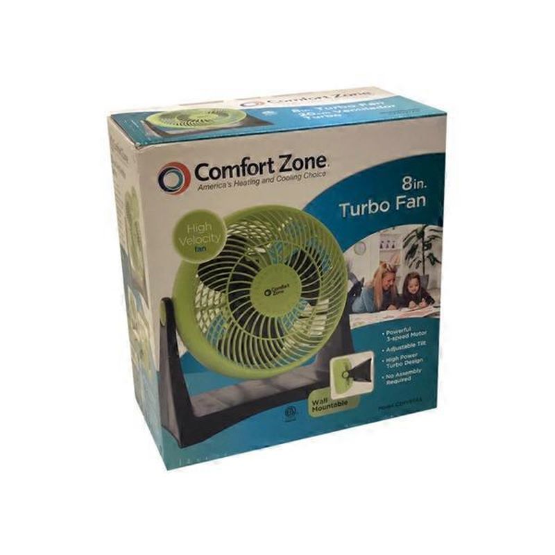 Comfort Zone 8" High Velocity Turbo Desk Fan (each) Instacart