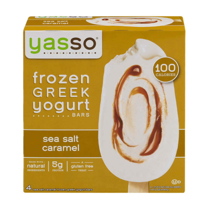 Yasso Frozen Greek Yogurt Sea Salt Caramel Bars 4 Pack 35 Fl Oz From Stop And Shop Instacart 0659