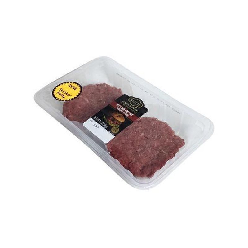 Private Selection Angus Beef 80% Lean - 20% Fat Classic Bistro Patties ...