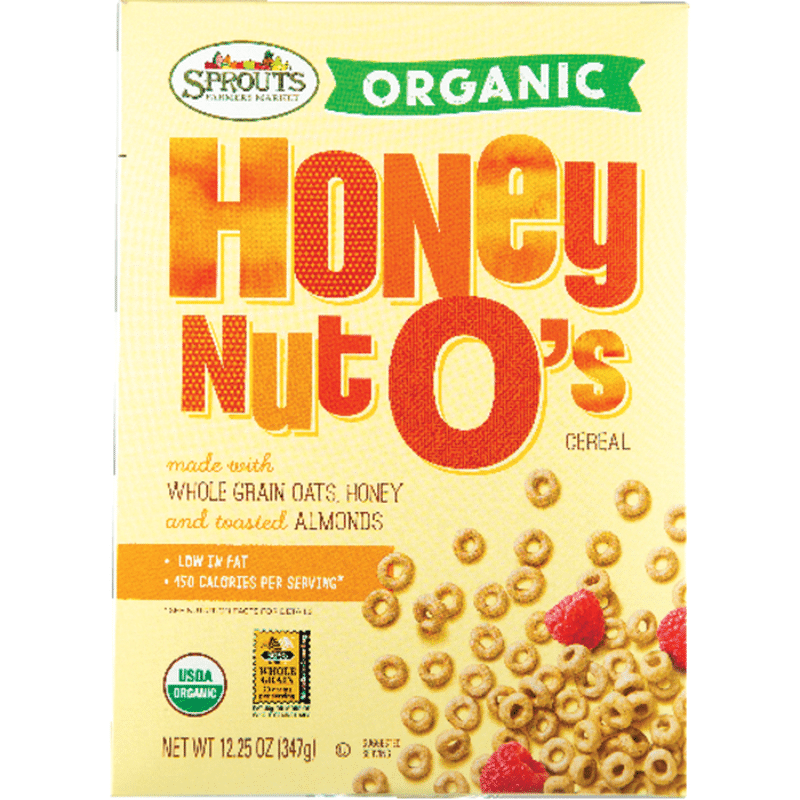 Sprouts Organic Honey Nut O's Cereal (12.25 oz) Instacart