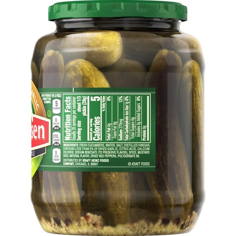 Claussen Hearty Garlic DeliStyle Pickle Wholes (32 fl oz) Delivery or