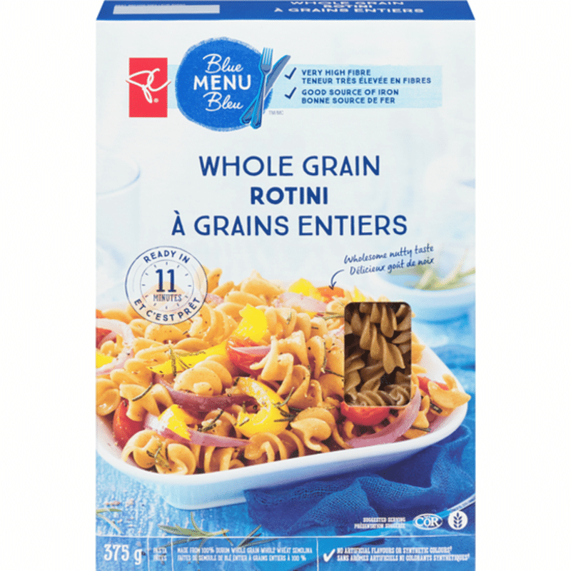 President's Choice Whole Grain Whole Wheat Rotini Pasta (375 g) Instacart