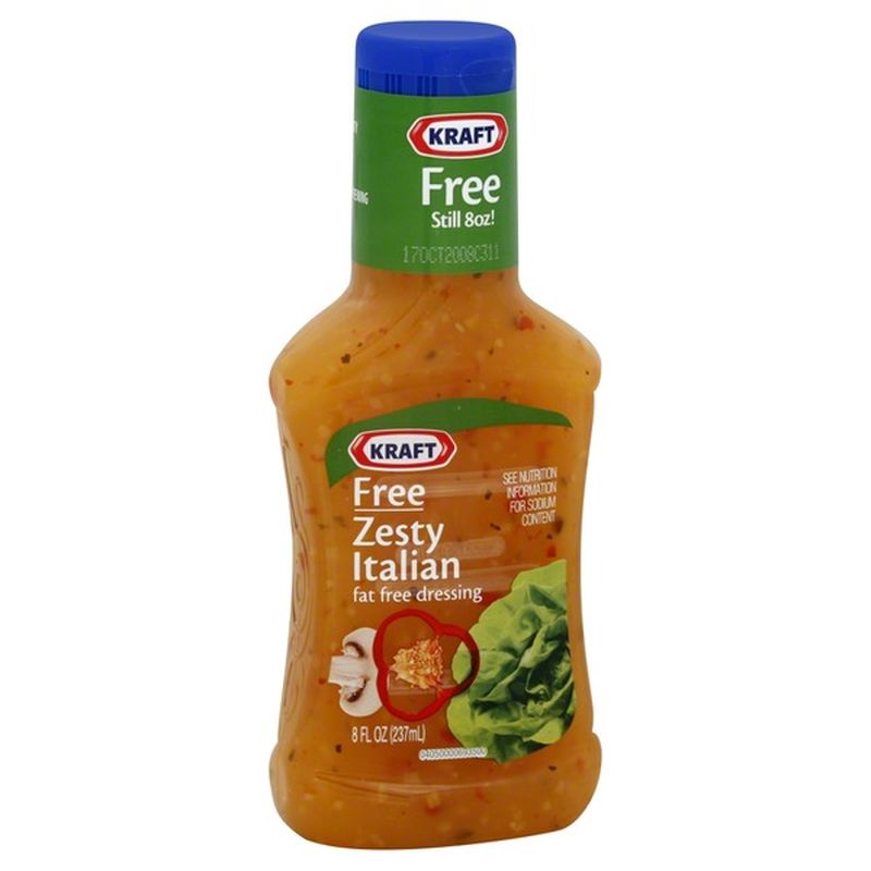 Kraft Dressing, Fat Free, Zesty Italian (8 oz) Instacart