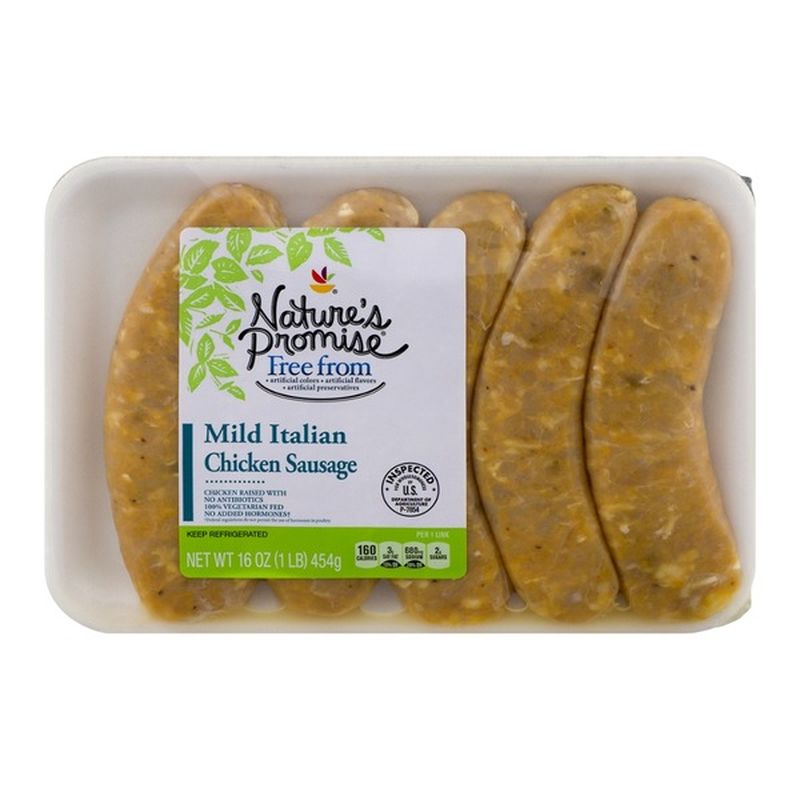 Nature S Promise Mild Italian Chicken Sausage 16 Oz Instacart