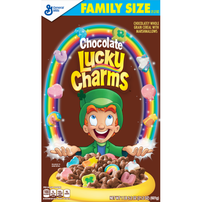 Lucky Charms Chocolate , Marshmallow Cereal with Unicorns, Whole Grain ...