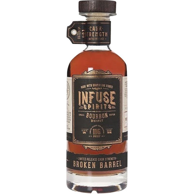 Infuse Spirits 116 Proofcask Strength Broken Barrel Bourbon Whiskey 750 Ml Instacart