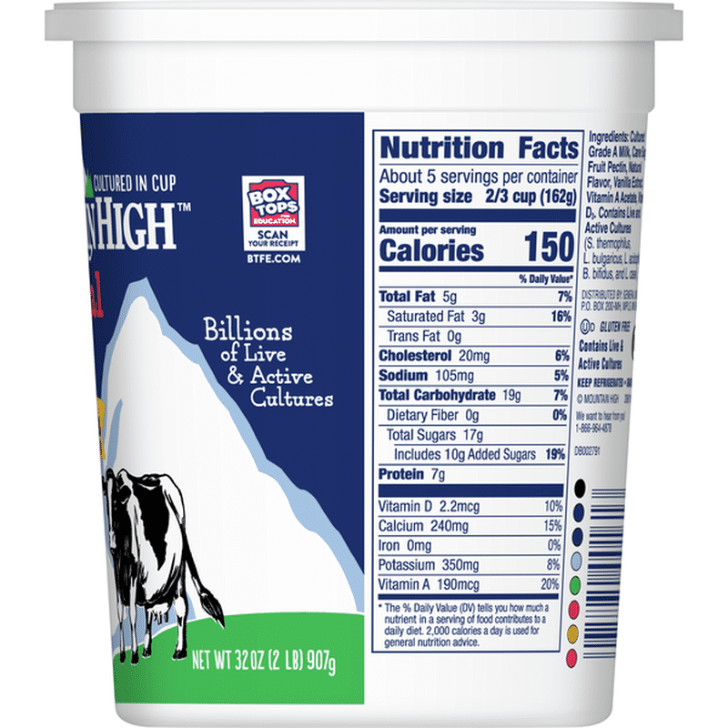 Mountain High Yoghurt Original Style Vanilla Yogurt Tub (32 oz) Instacart