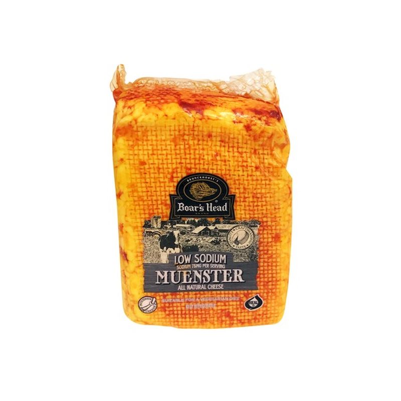 Boar's Head Low Sodium Muenster Cheese (per lb) Instacart