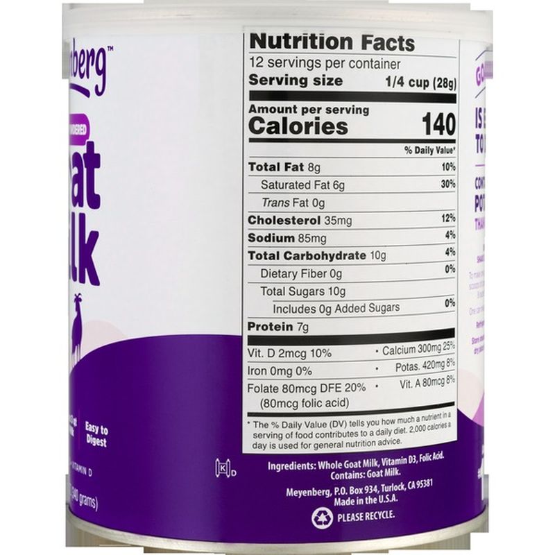 Meyenberg Powdered Goat Milk Whole (12 oz) from Stater Bros. Instacart