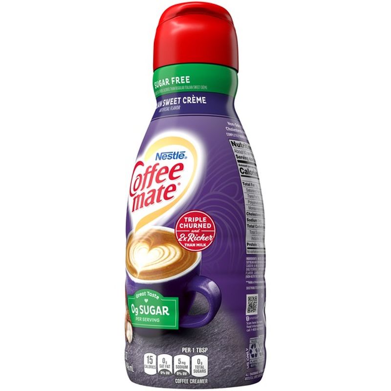 Coffee Mate Sweet Cream Creamer Sugar Free / Natural Bliss Sweet Cream ...