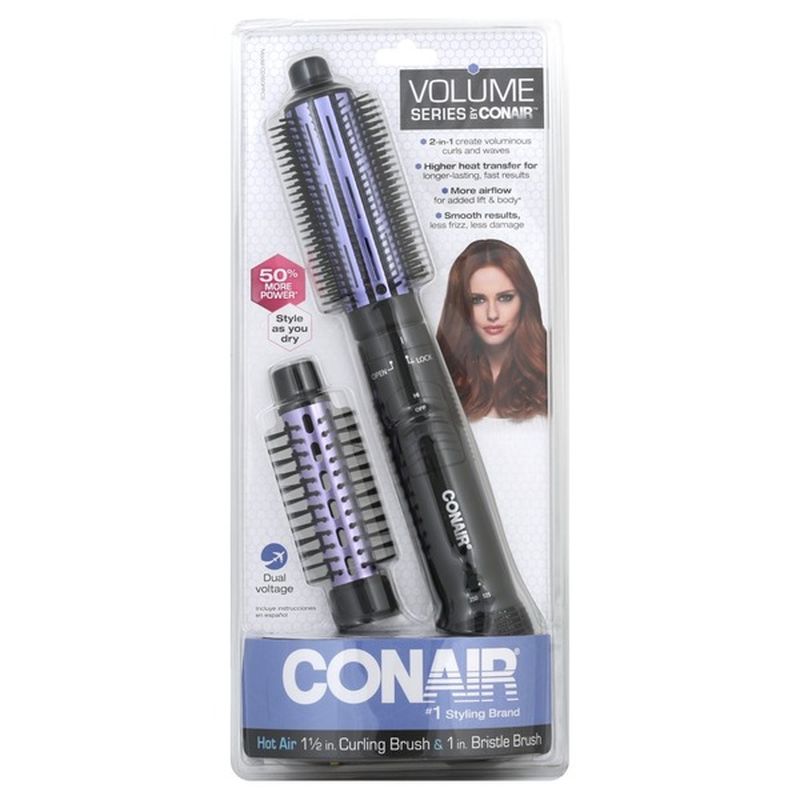 Conair Curling Brush & Bristle Brush, Hot Air (1 each) from CVS