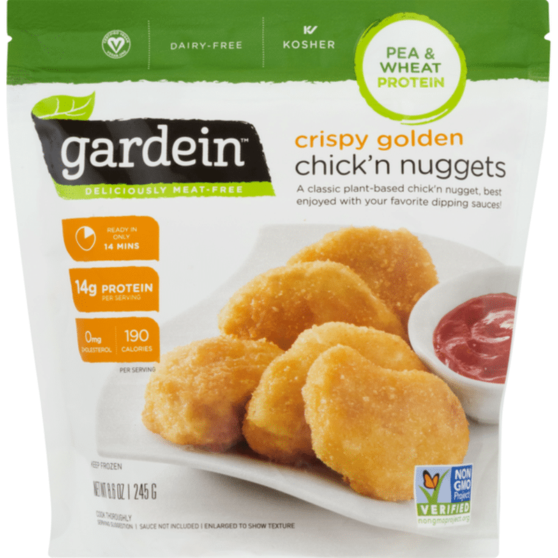 Gardein Chick'n Nuggets, Vegan, Crispy Golden, Pouch