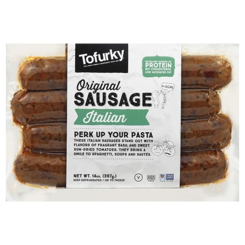 Tofurky Italian Sausage with SunDried Tomatoes and Basil (14 oz) Instacart