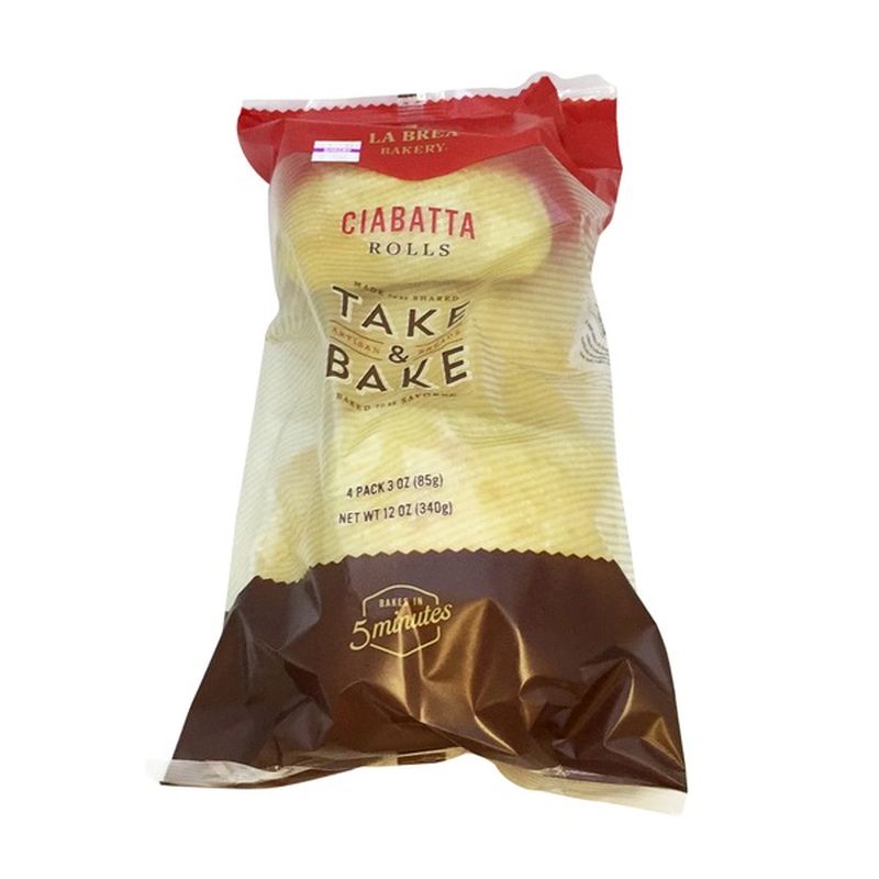 La Brea Bakery Take & Bake Ciabatta Rolls (4 pack) (4 ct) from Stater