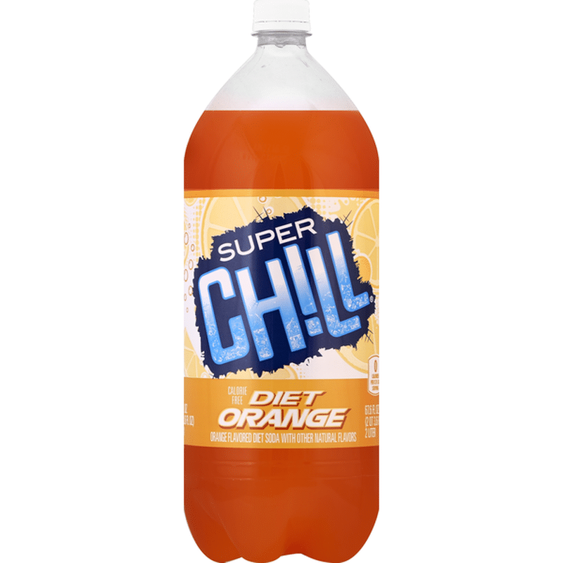Super Chill Soda, Orange, Diet, Caffeine Free (67.6 oz) Instacart