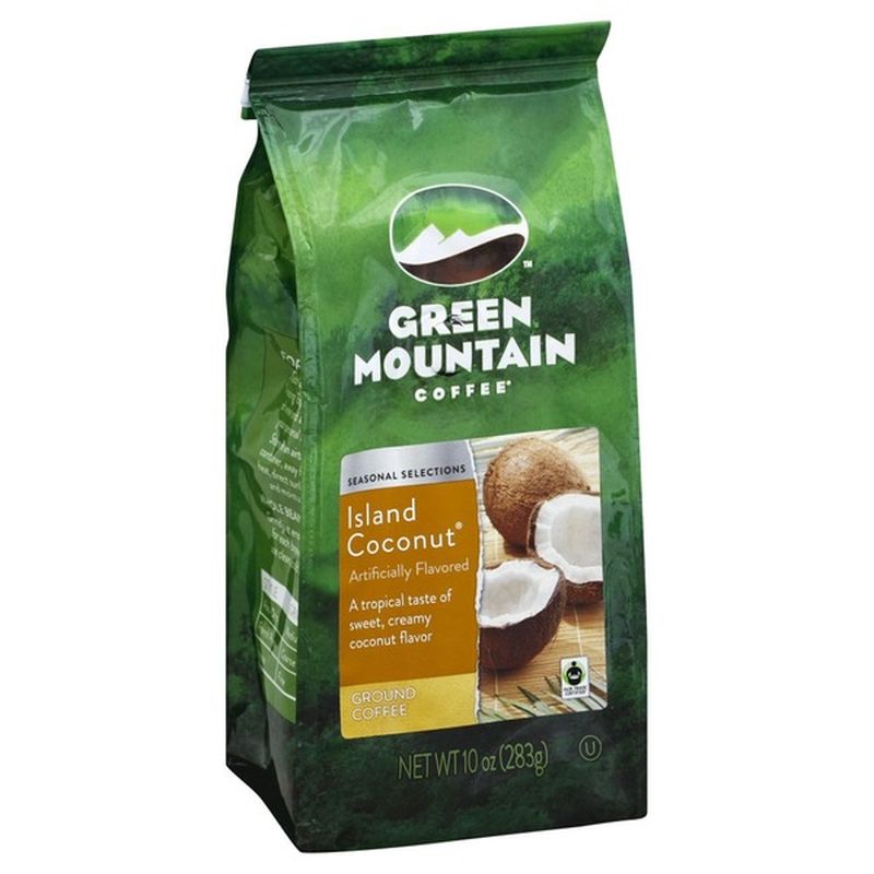 Green Mountain Coffee Ground Island Coconut 10 Oz Delivery Or