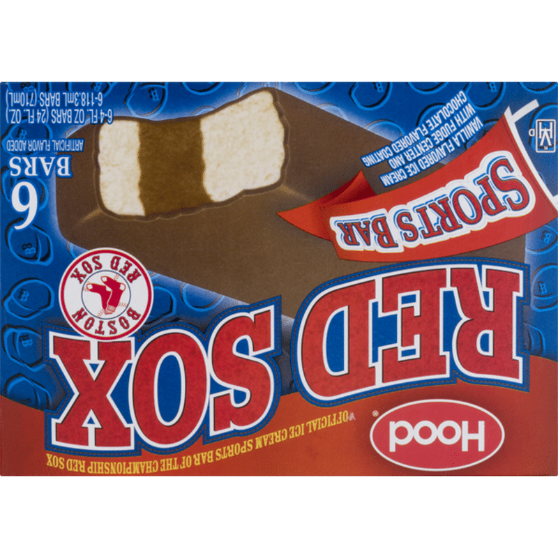Hood Red Sox Sports Bar Chocolate Covered Ice Cream (4 fl oz) Instacart