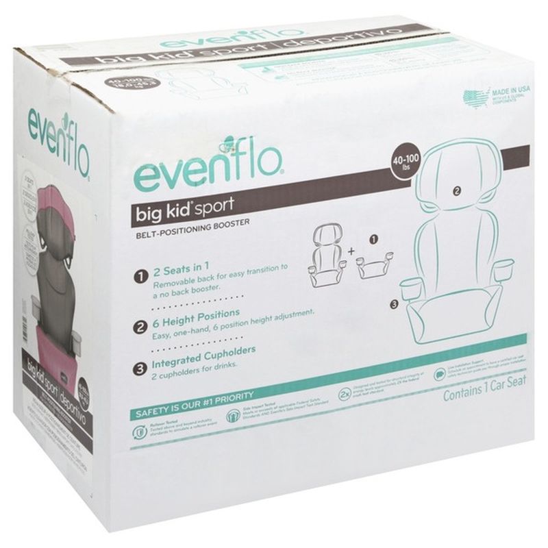 evenflo big kid belt positioning booster