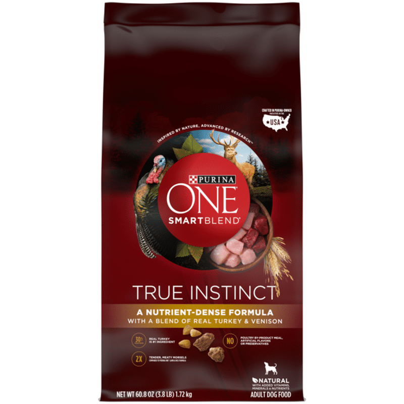 purina one smartblend true instinct natural with real turkey & venison adult dry dog food
