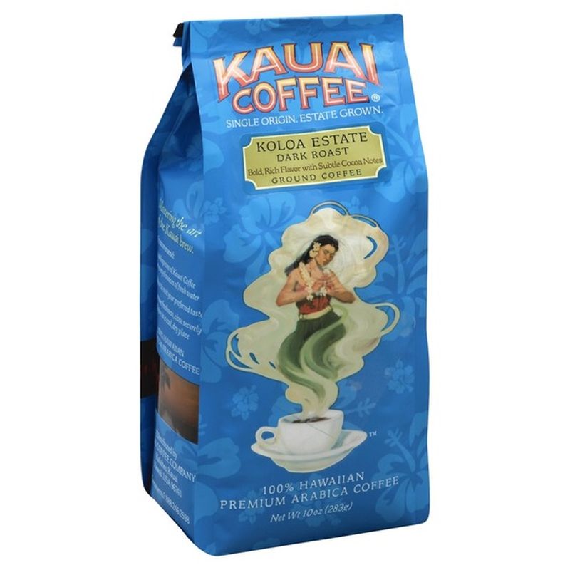 Kauai Coffee Dark Roast Ground Coffee (10 oz) - Instacart