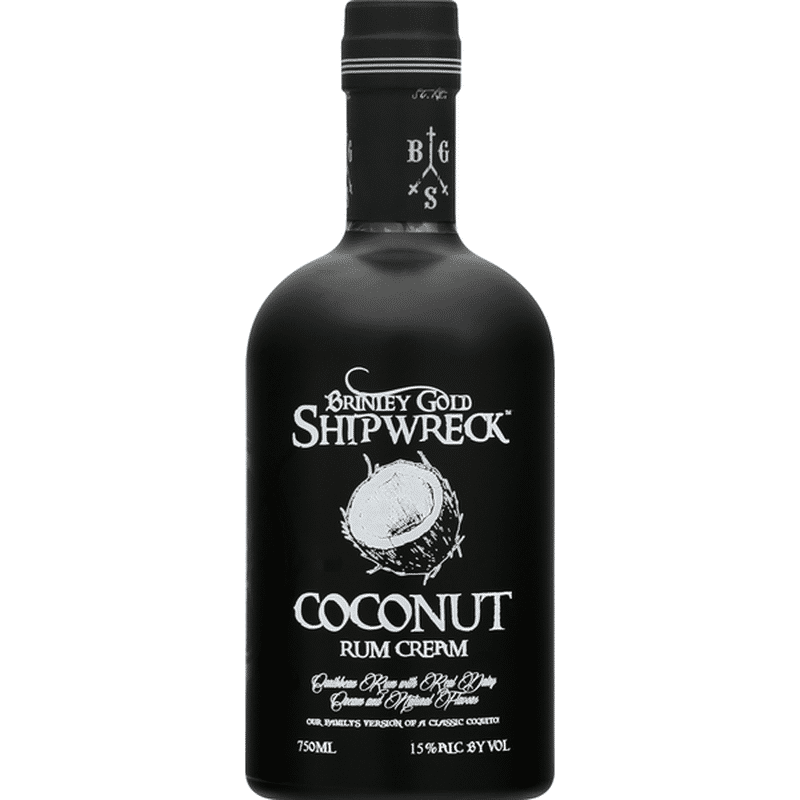 Brinley Gold Shipwreck Rum Cream, Coconut (750 ml) Delivery or Pickup