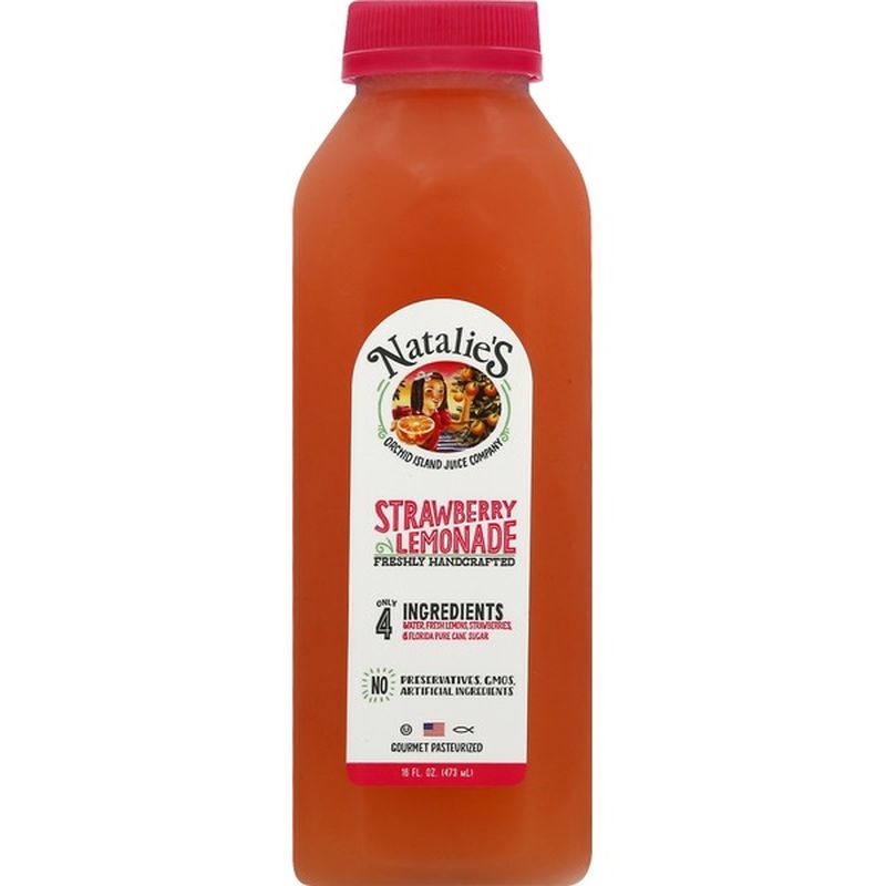 Natalie's Lemonade, Strawberry (16 oz) - Instacart