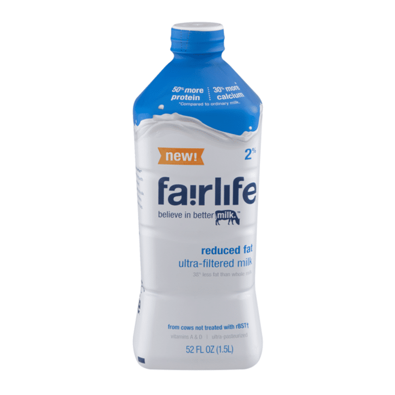 Fairlife Milk Lactose Free Reduced Fat 2% Milk (52 fl oz) from Stop ...