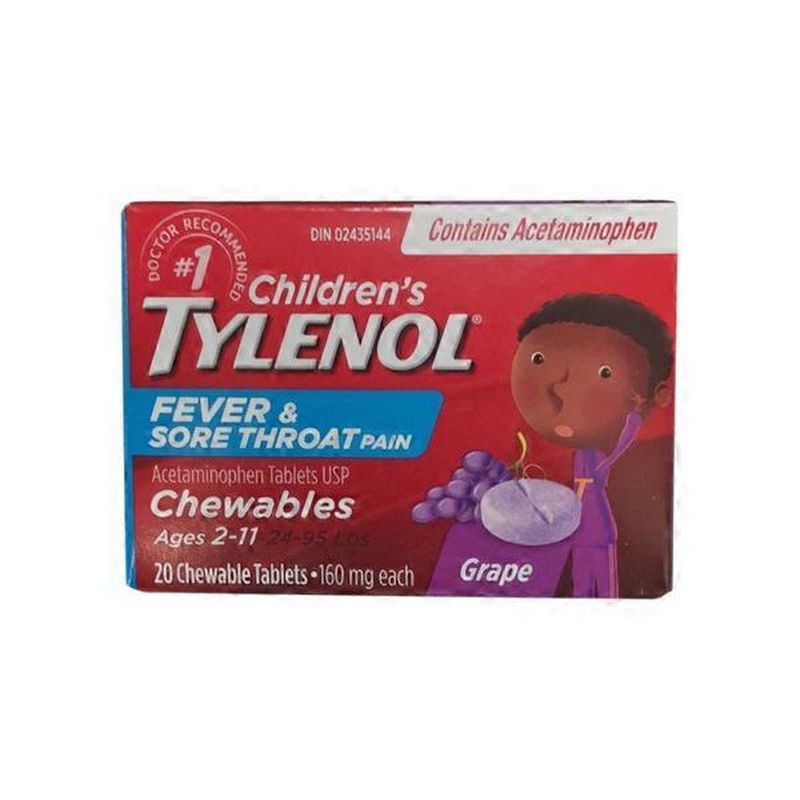 Tylenol Children's Fever Reducer Tablets (each) Instacart