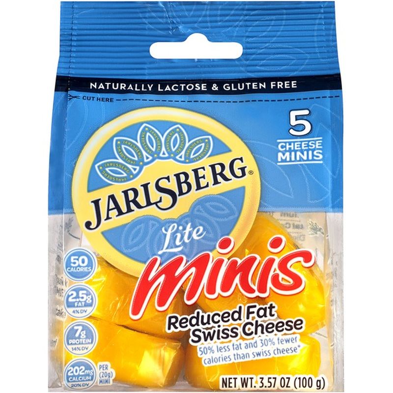 Jarlsberg Minis Lite Reduced Fat Swiss Cheese (3.57 Oz) - Instacart