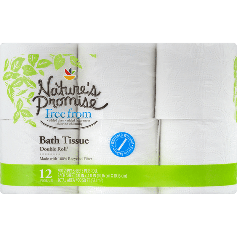 Nature's Promise Bath Tissue, Double Roll, 2Ply (12 each) Instacart