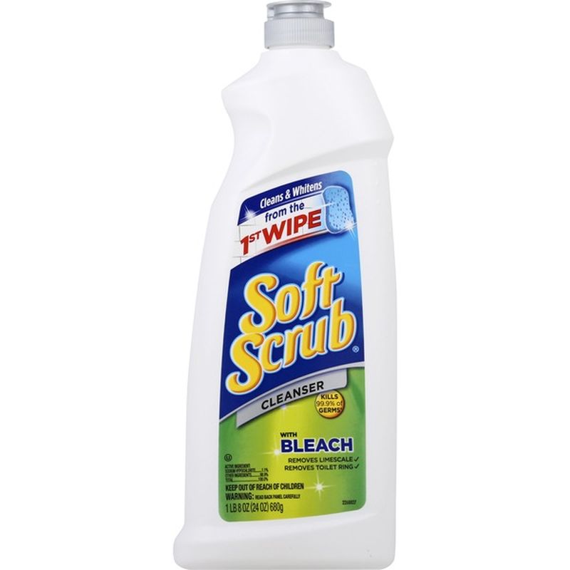 Soft Scrub Antibacterial Cleaner with Bleach Surface Cleanser (24 oz