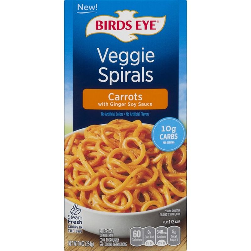 Birds Eye Veggie Spirals, Carrots (10 oz) - Instacart