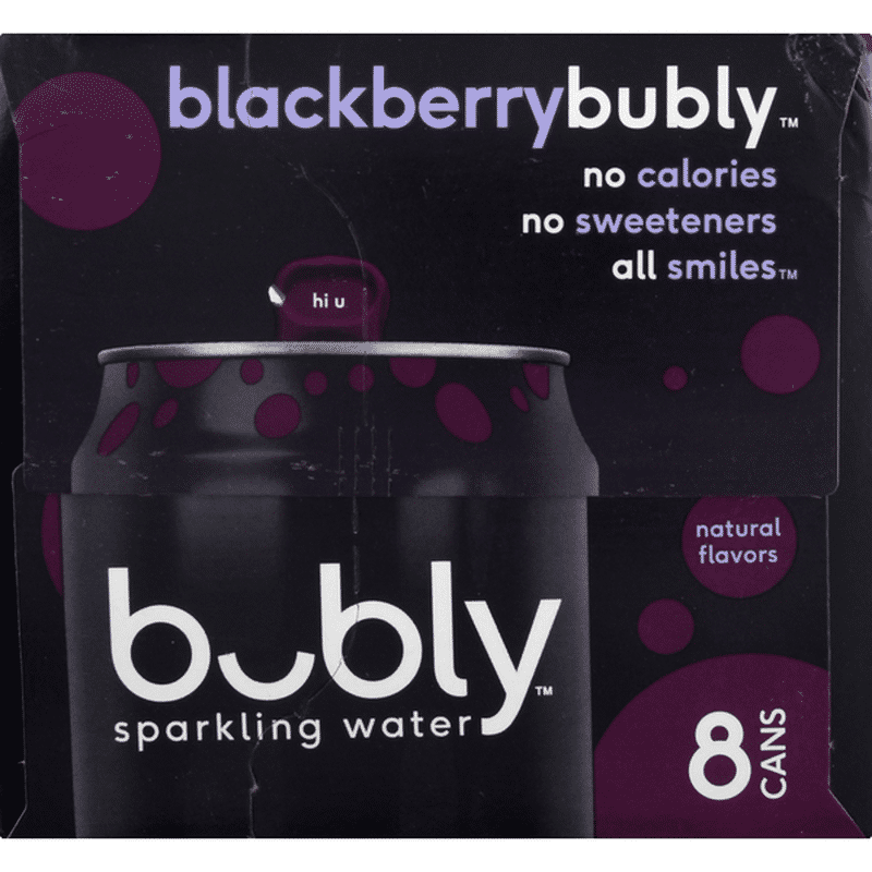 bubly Blackberry Flavored Flavored Water (96 fl oz) from Tom Thumb