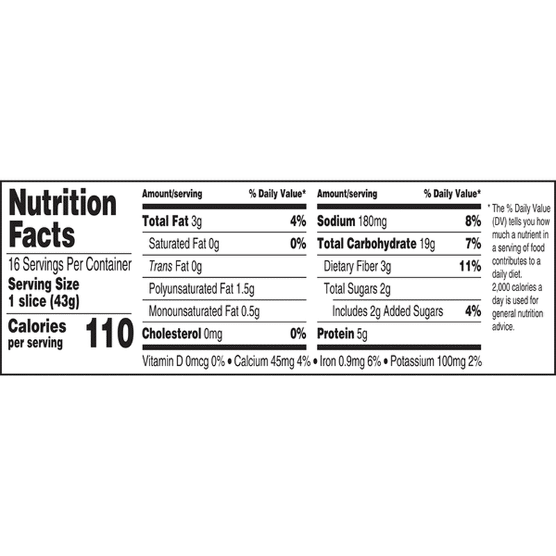 Brownberry Whole Grains 12 Grain Bread (24 oz) - Instacart