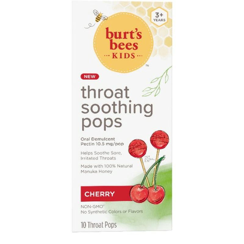 Burt's Bees Kids Cherry Pop Throat Drops (10 ct) Instacart