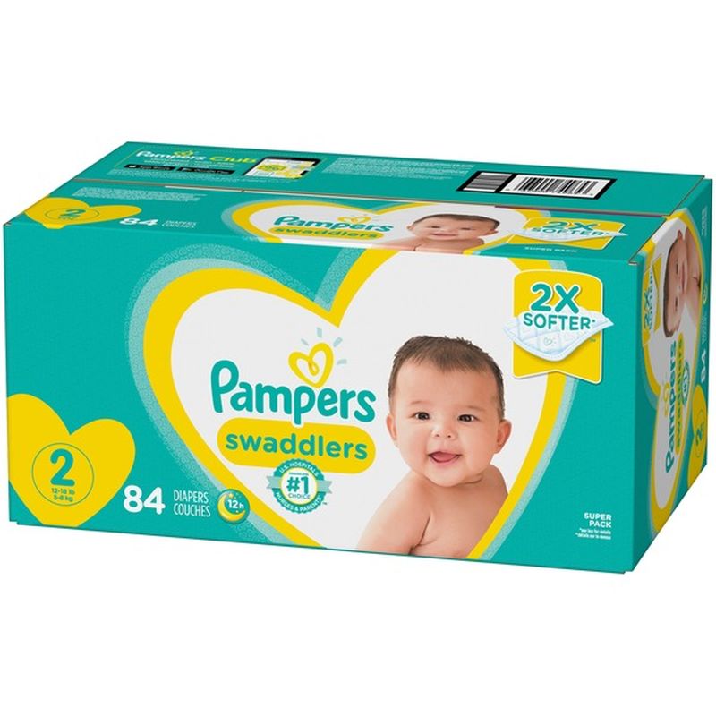 pampers swaddlers size 2 84 ct