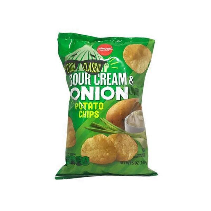 Schnucks Sour Cream & Onion Flavored Potato Chips (8 oz)
