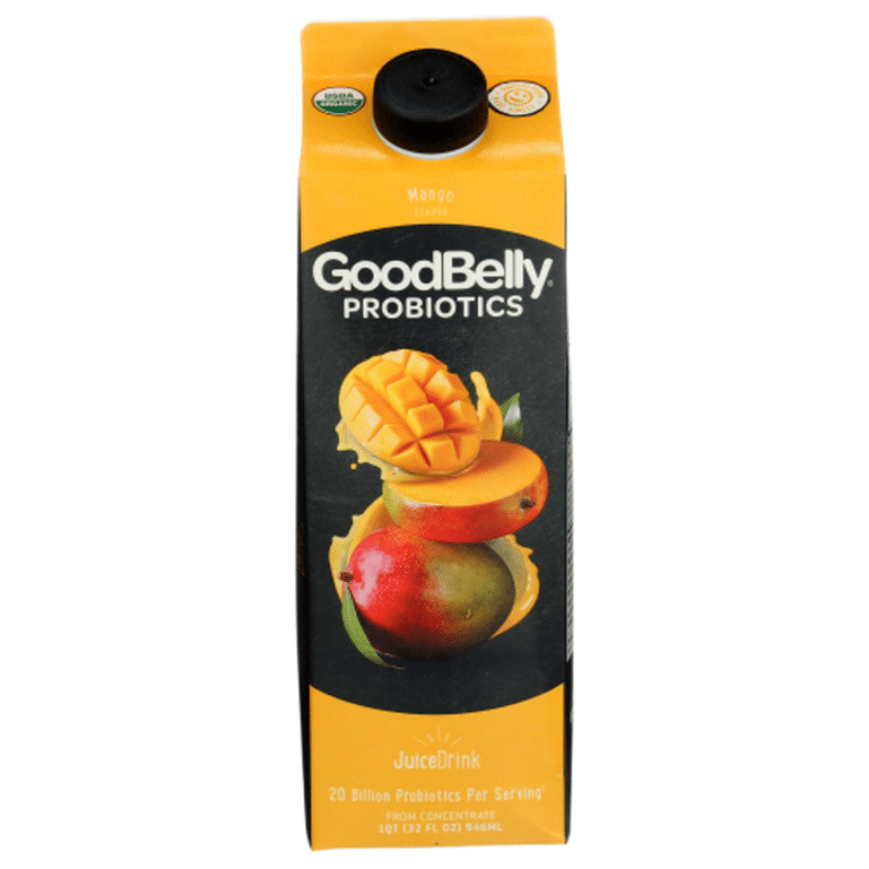GoodBelly Juice Drink, Mango Flavor (32 fl oz) Instacart