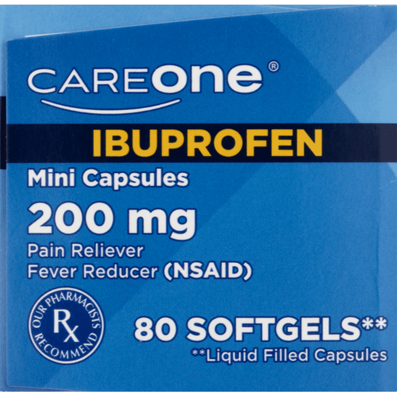 CareOne Ibuprofen Mini Softgel Capsules 200mg (80 ct) Instacart