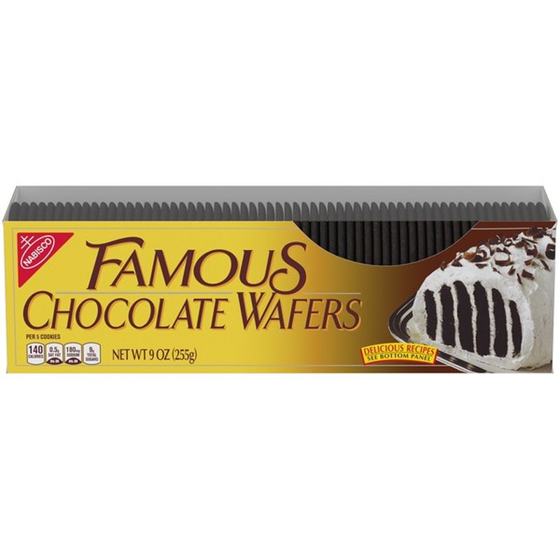 Nabisco Famous Chocolate Wafers Chocolate Cookies 9 Oz Instacart