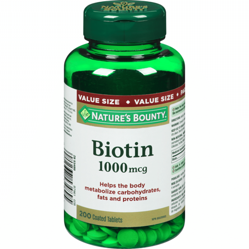 Nature's Bounty Biotin Vitamins (200 ct) - Instacart