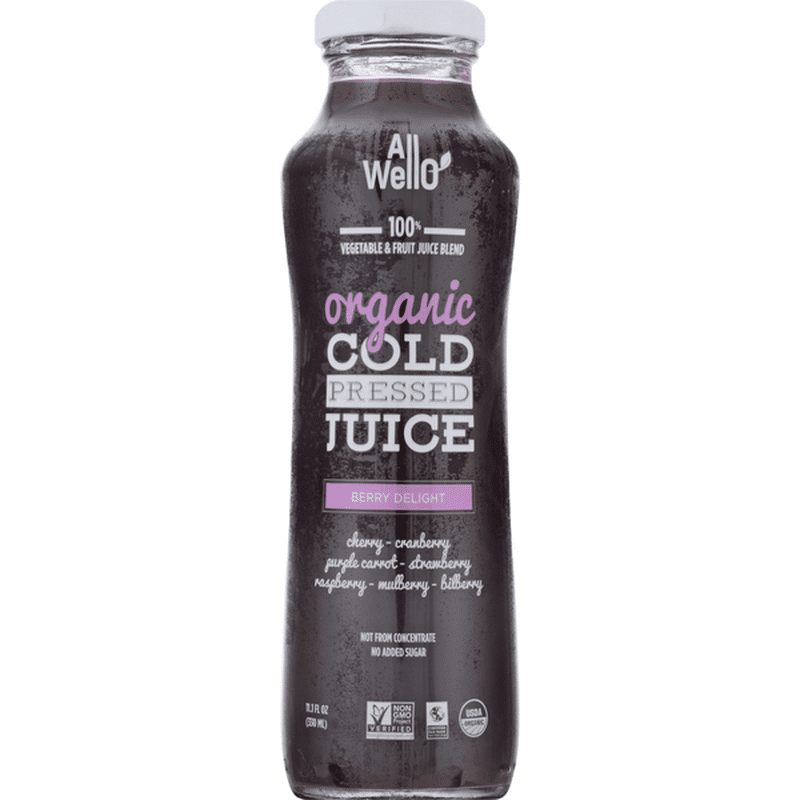 AllWellO Juice, Organic, Berry Delight, Cold Pressed (fl