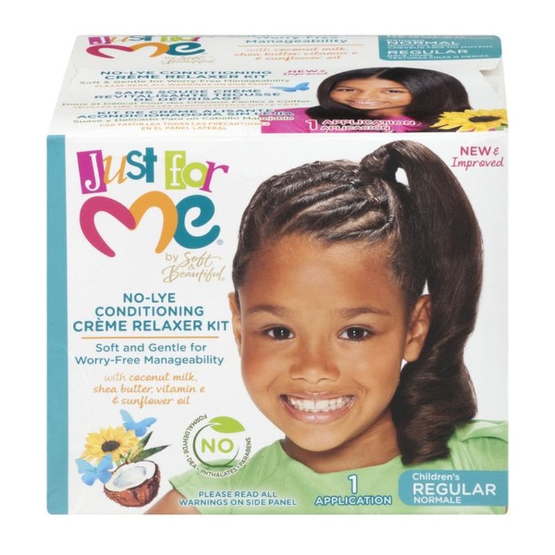 Just for Me NoLye Conditioning Creme Relaxer Kit Children's Regular