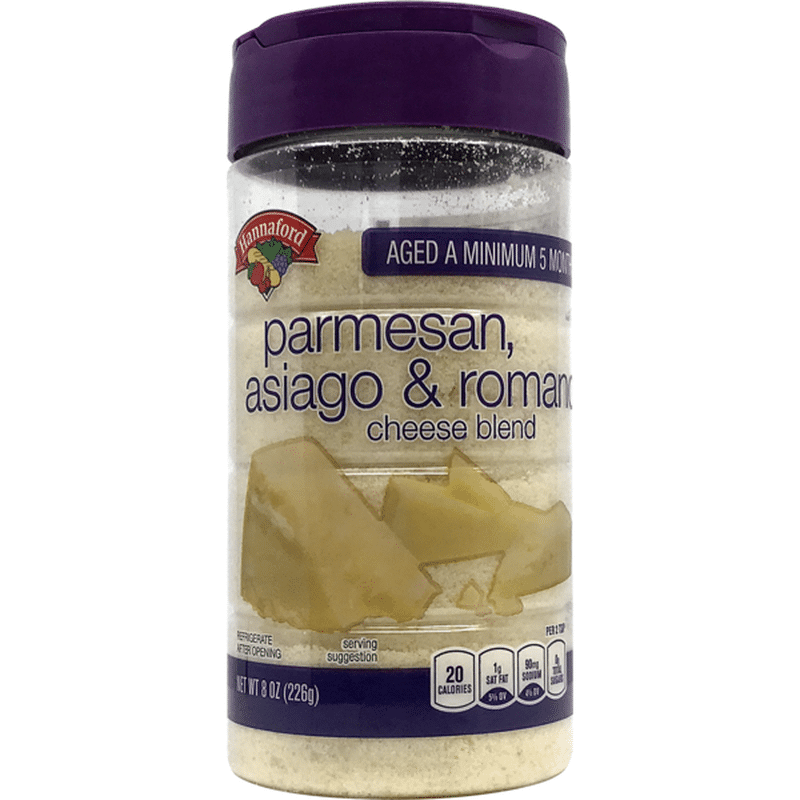 Hannaford Grated Parmesan Asiago & Romano Cheese (8 oz) Instacart
