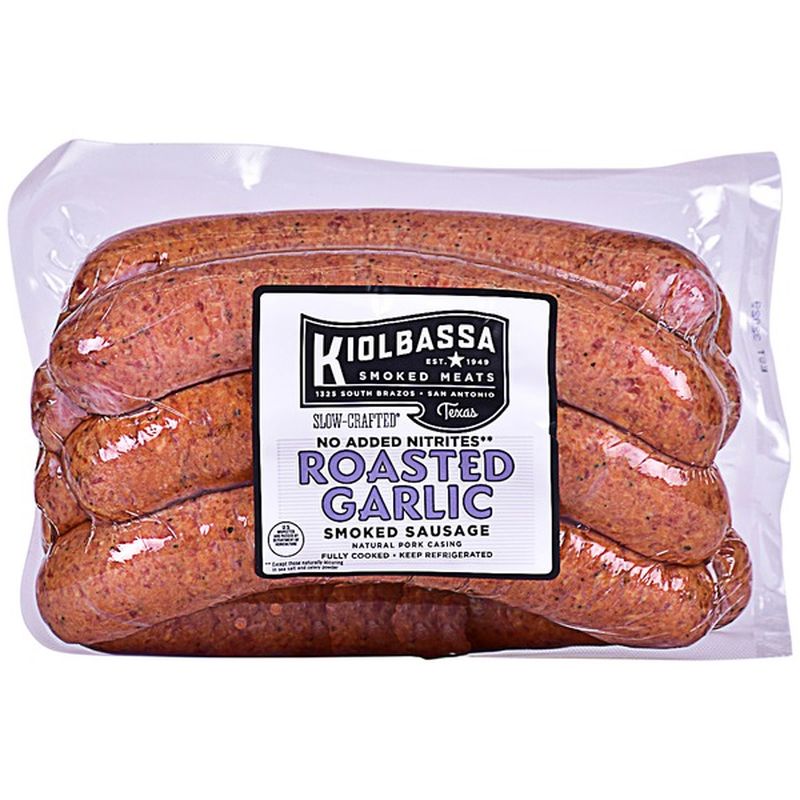 Kiolbassa Roasted Garlic Sausage (each) Instacart
