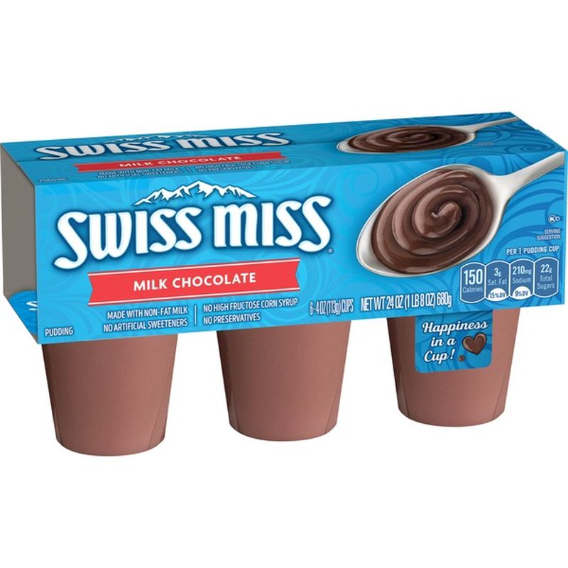 Swiss Miss Creamy Milk Chocolate Pudding (4 oz) Instacart