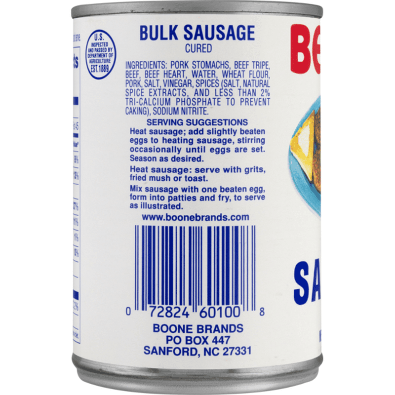 Beverly Bulk Sausage Cured (10 oz) from Lowes Foods Instacart