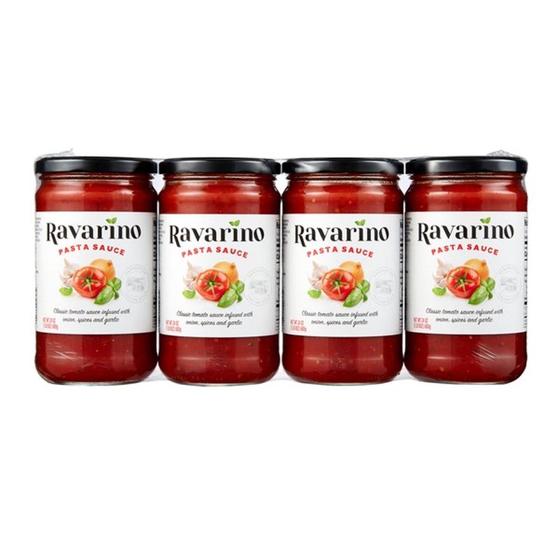 Ravarino Marinara Sauce Jars, 4 x 24 oz